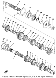 XT500D Трансмиссия