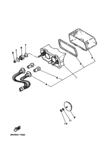 TZR125 Габаритный задний фонарь