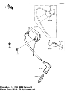 KDX80 Катушка зажигания
