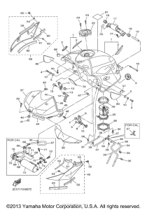YZF-R6 Топливный бак
