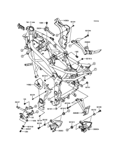 BR250 Рама ,крепежные детали