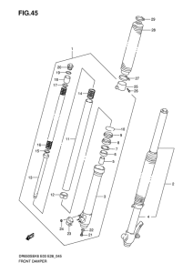 DR650 Передняя вилка
