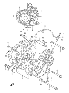 DR250 Картер двигателя