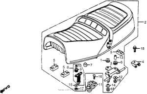CB650 Сиденье