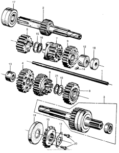 CB450 Трансмиссия