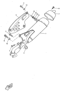 CW50RS Выхлопная система