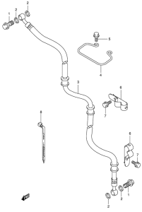 AN400 Передние тормозные трубки