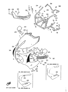 FZR1000 Обтекатель 1