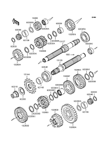 ZX636 Трансмиссия