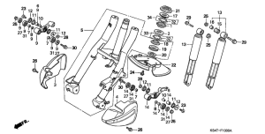 CN250 Вилка передней оси