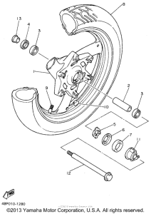 XJ600SGC Переднее колесо