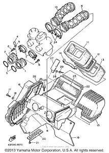 XT600TC (CA ED.) Воздушный фильтр