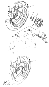 YE80 Переднее колесо