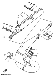 WR250Z Выхлопная система