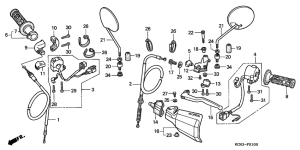 XLR125 Handle lever / switch /  cable