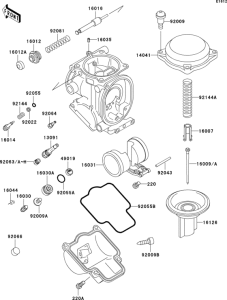 ZX750 Carburetor parts(1 / 2)