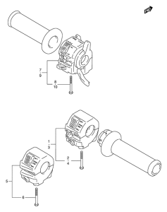 GSF600 Рулевой переключатель