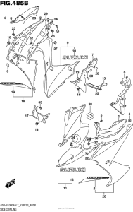 GSX-S1000F (ABS) Side Cowling (Ysf)