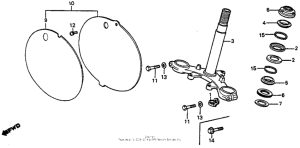 CR80R Steering stem 80-81