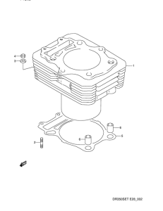 DR350 Цилиндр