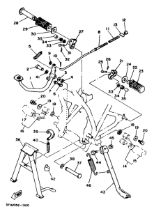 SR250SP Caballete estriberas