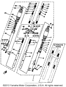 IT250J Передняя вилка