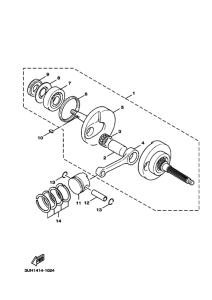 XC125E クランクシヤフト & ピストン