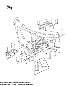KZ750 Footrests / stands