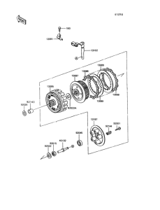 KL650 Сцепление