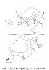 XVS11TC Сиденье