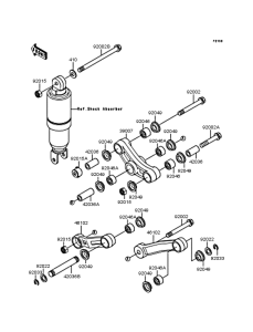 ZX900 Задняя подвеска
