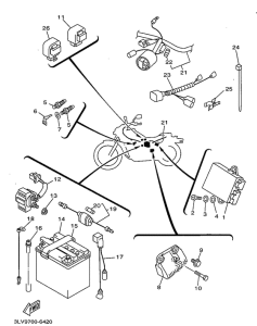 XV250S Электрика 1