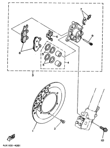 YZ250 Front brake. caliper