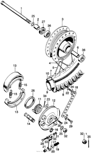 SL175 Переднее колесо