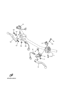 RZ50 Переключатель руля рычаг