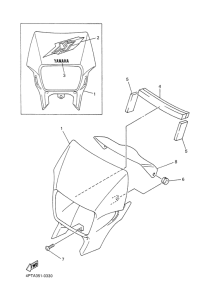 XT600E Обтекатель 1
