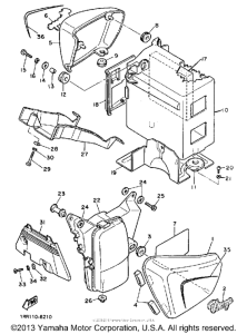 XV700SSC Боковые обтекатели