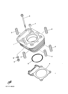 XT350'88 Цилиндры