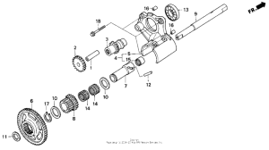 GL1500I Задняя передача