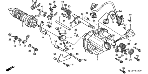 CBX750P2 Вилка переключения передач