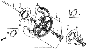 CB1000 Переднее колесо