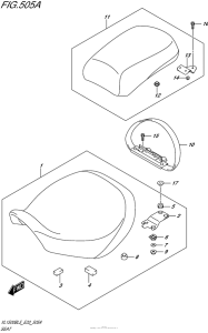 VL1500B Сиденье