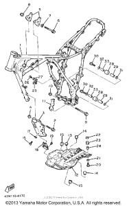 XT600UC (CA ED.) Рама