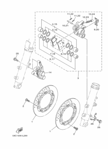 XP500 Передний суппорт