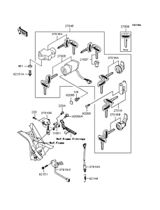 VN1500 Замок зажигания