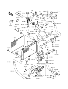 ZX600 Радиатор