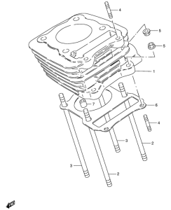 GS125 Цилиндр