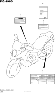 DL650X (ABS) Label (Dl650Xal7 E03)