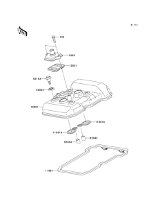 EX250 Крышка головки цилиндров