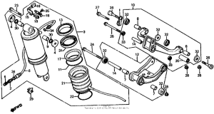 CX650 Задние амортизаторы
